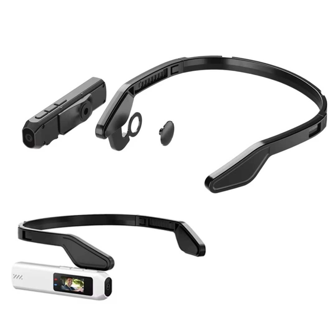 2.7K Portable Camera with Head Mount for Recording Work Procedures