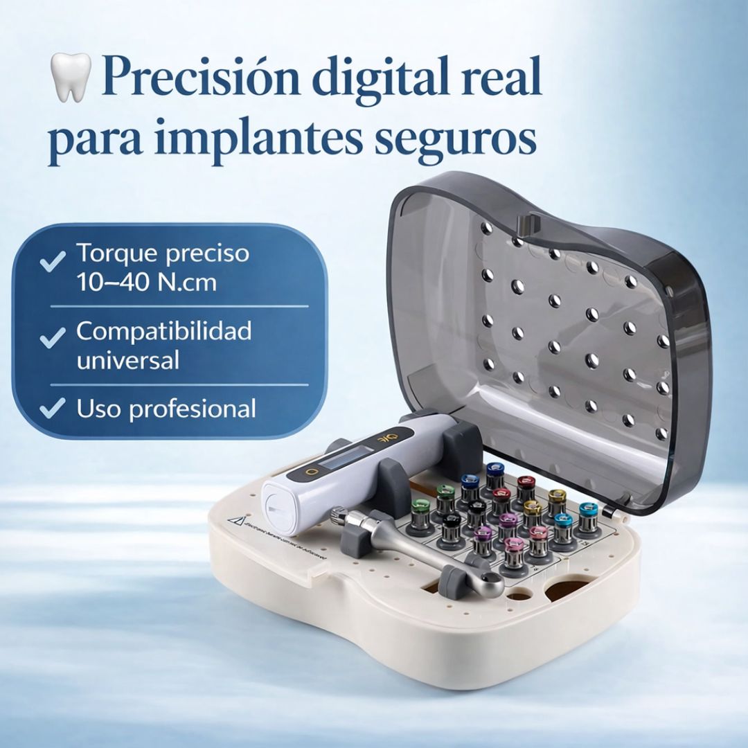 Universal Dental Electric Torque Wrench Kit (16 Tips + Case)