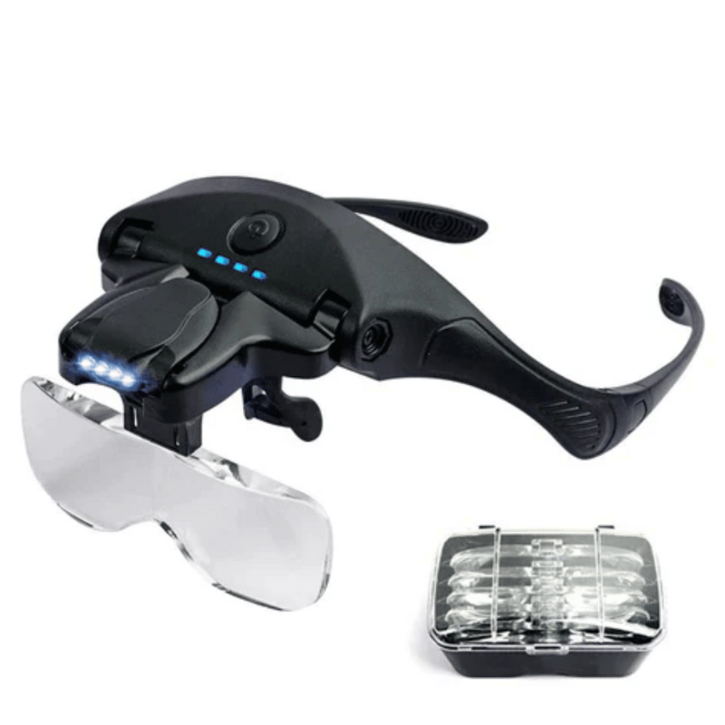 V5 PRO Loupe with 5 Magnification Lenses and Rechargeable LED Light