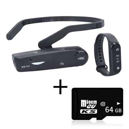 4K Portable Video Camera with Remote Control for First-Person Recording of Aesthetic and Medical Procedures