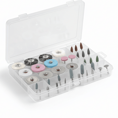 Dental Prosthesis Polishing and Finishing Kit with 38 Pieces