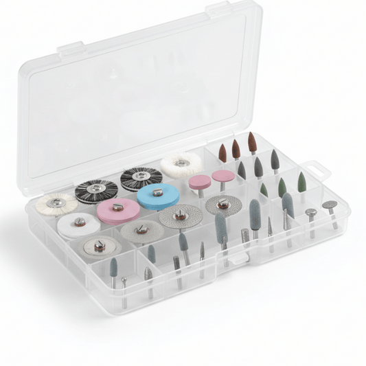 Dental Prosthesis Polishing and Finishing Kit with 38 Pieces