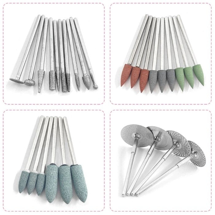 Dental Prosthesis Polishing and Finishing Kit with 38 Pieces