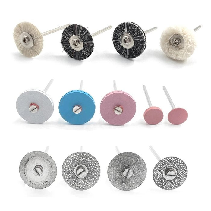 Dental Prosthesis Polishing and Finishing Kit with 38 Pieces