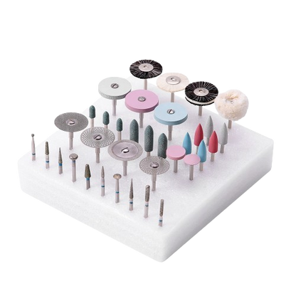 Dental Prosthesis Polishing and Finishing Kit with 38 Pieces