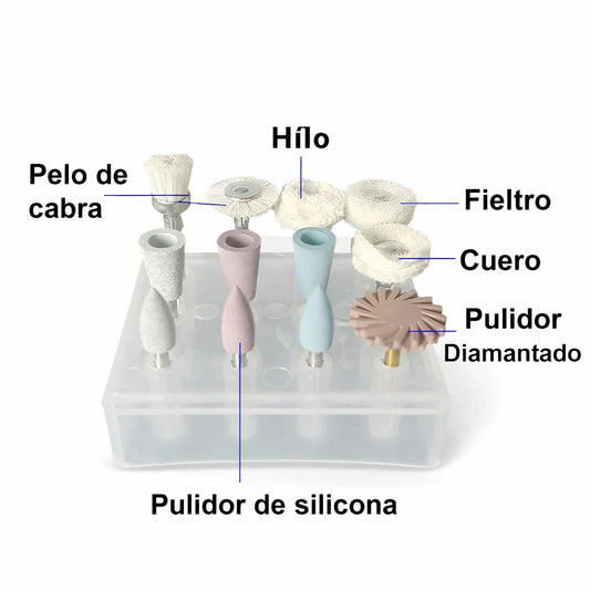 12 pieces for dental polishing – Low-speed contra-angle handpiece